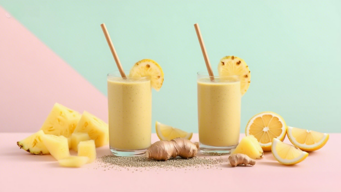 Anti-Bloat Pineapple Ginger Smoothie
