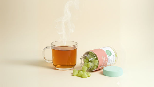 Té de hierbas de ashwagandha y canela 