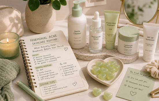 Hormonal Acne Skincare Routine: What Actually Helps Breakouts Before Your Period