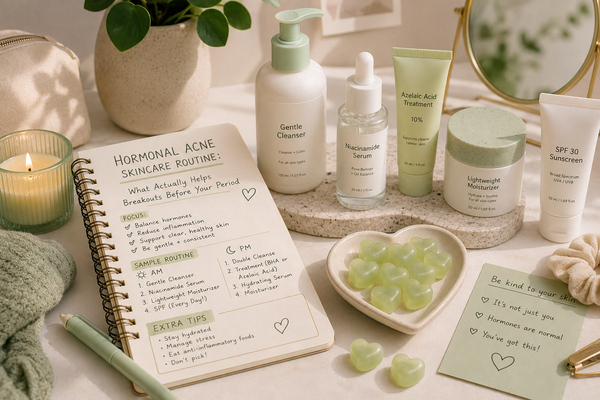 Hormonal Acne Skincare Routine: What Actually Helps Breakouts Before Your Period