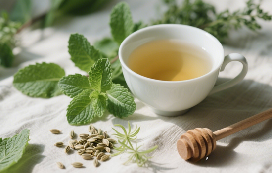 Tea for Period Cramps with Peppermint and Fennel 