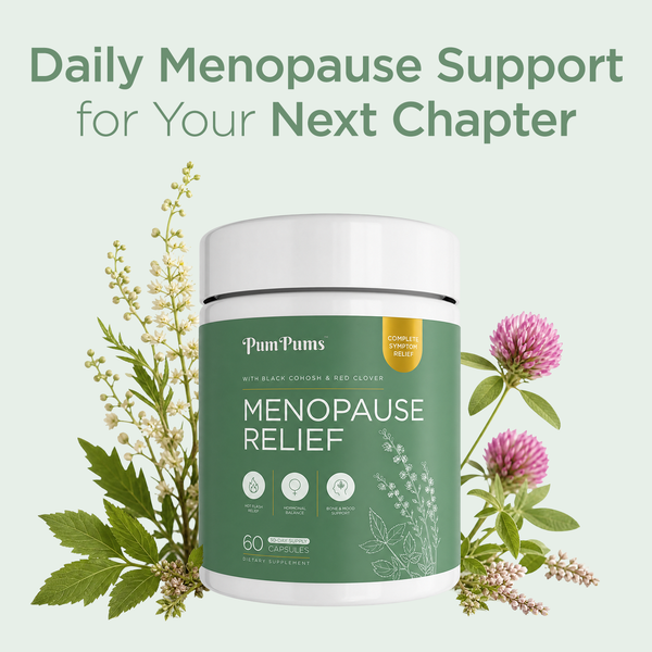 PumPums™ Menopause Relief — Black Cohosh & Red Clover Support Capsules